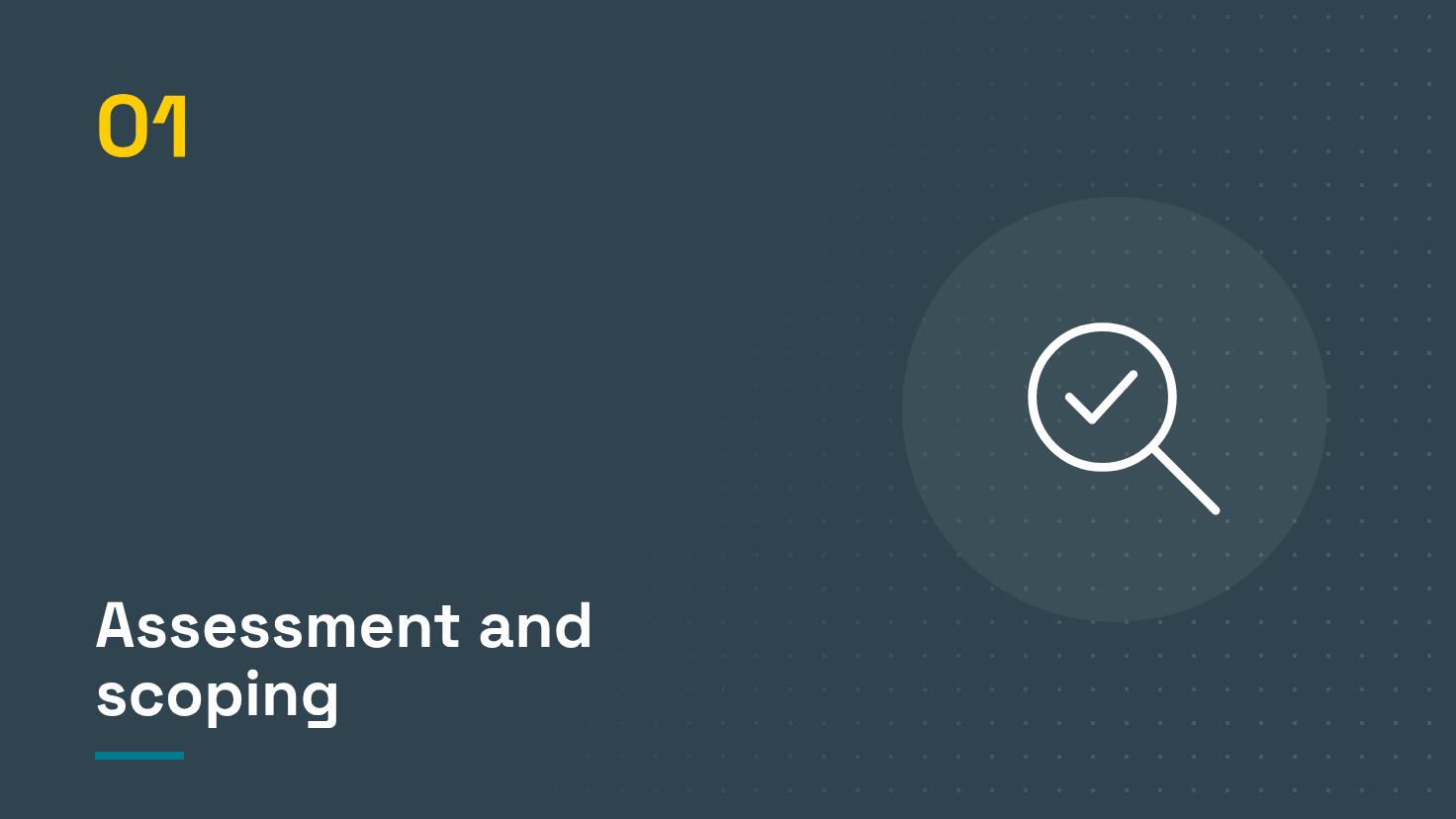 Step 01: assessment and scoping