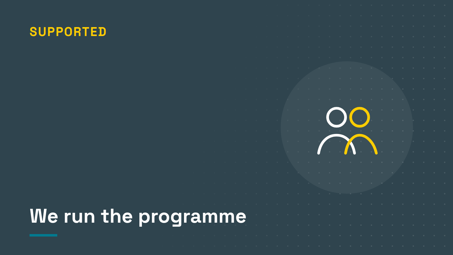 Supported option: we run the programme
